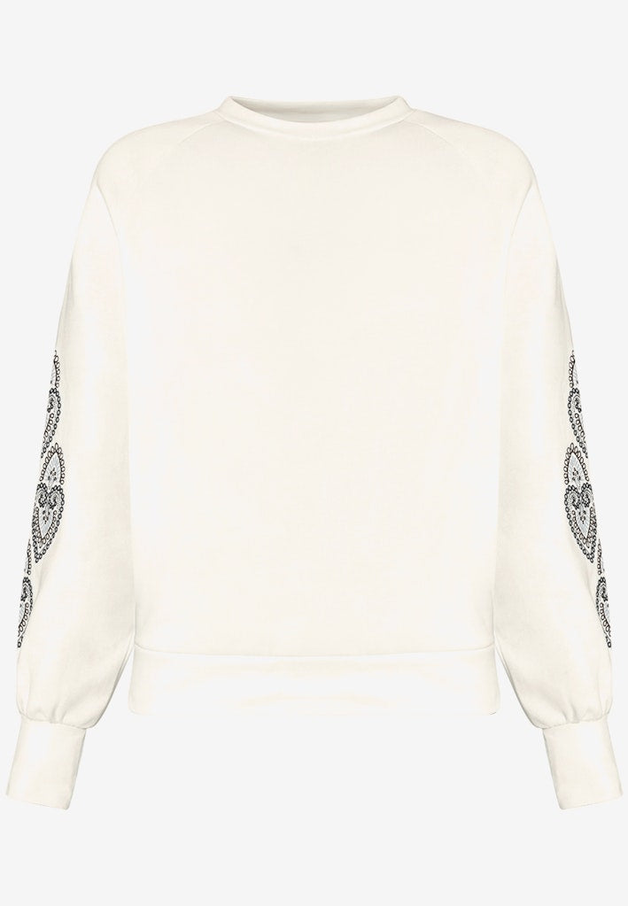 Zero Damen Sweatshirts Patch Creamblue