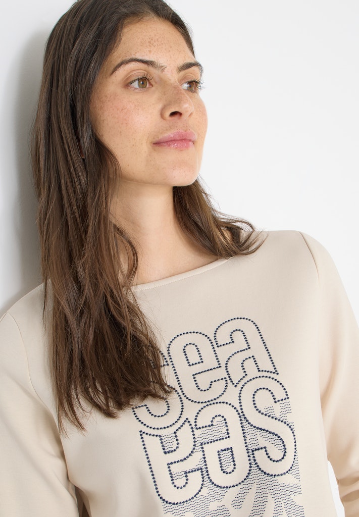 Cecil Damen T-Shirts  Pearl Bei