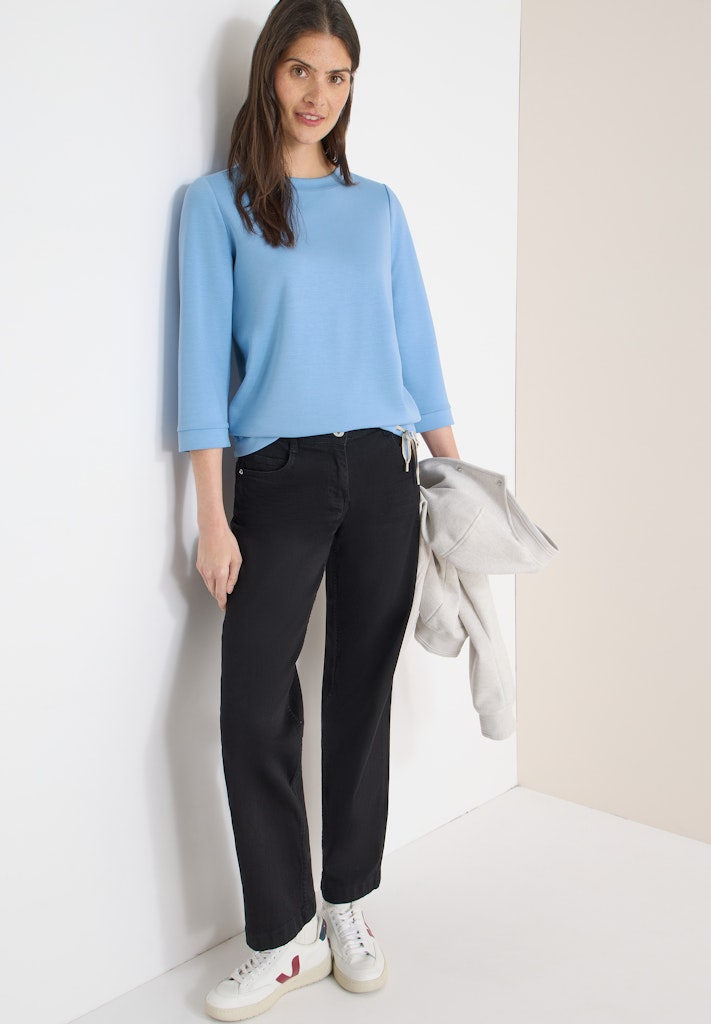 Cecil Damen T-Shirts Cloud Blu