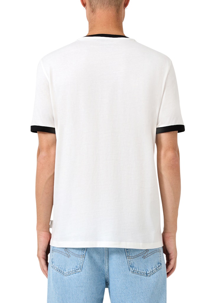 QS by S.Oliver Herren T-Shirts kurz White
