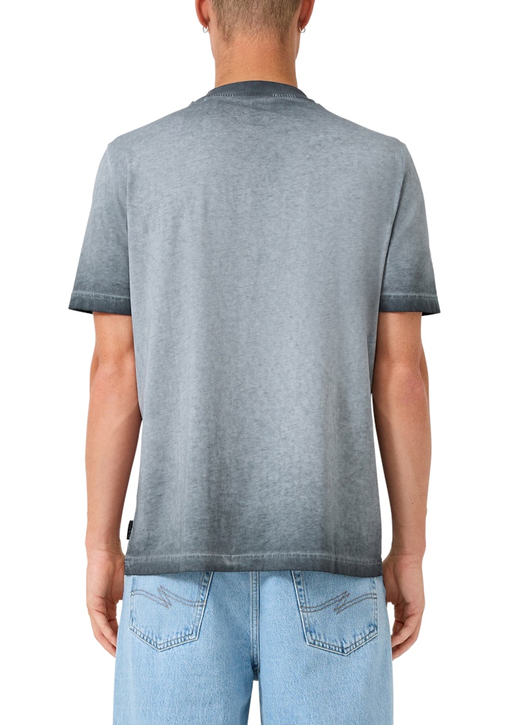 QS by S.Oliver Herren T-Shirts kurz Grey/Black