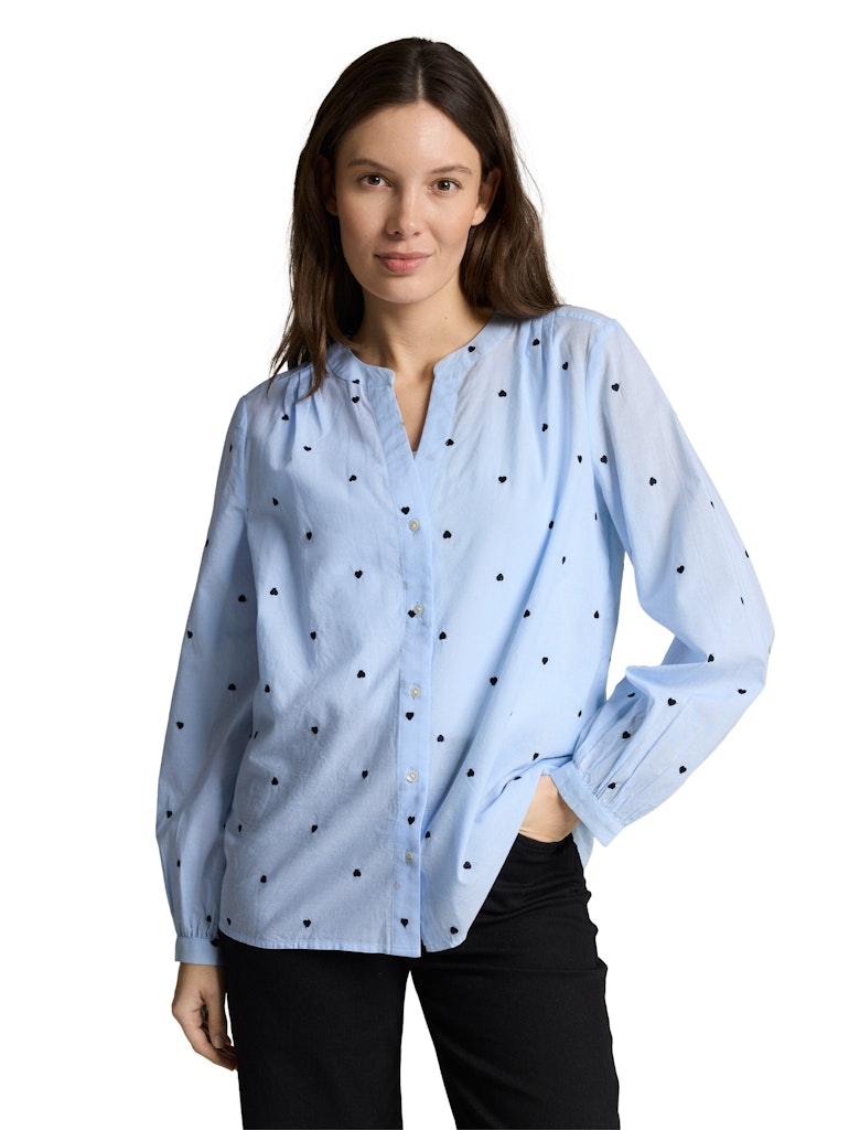 Tom Tailor Damen Blusen Blue Heart Desi