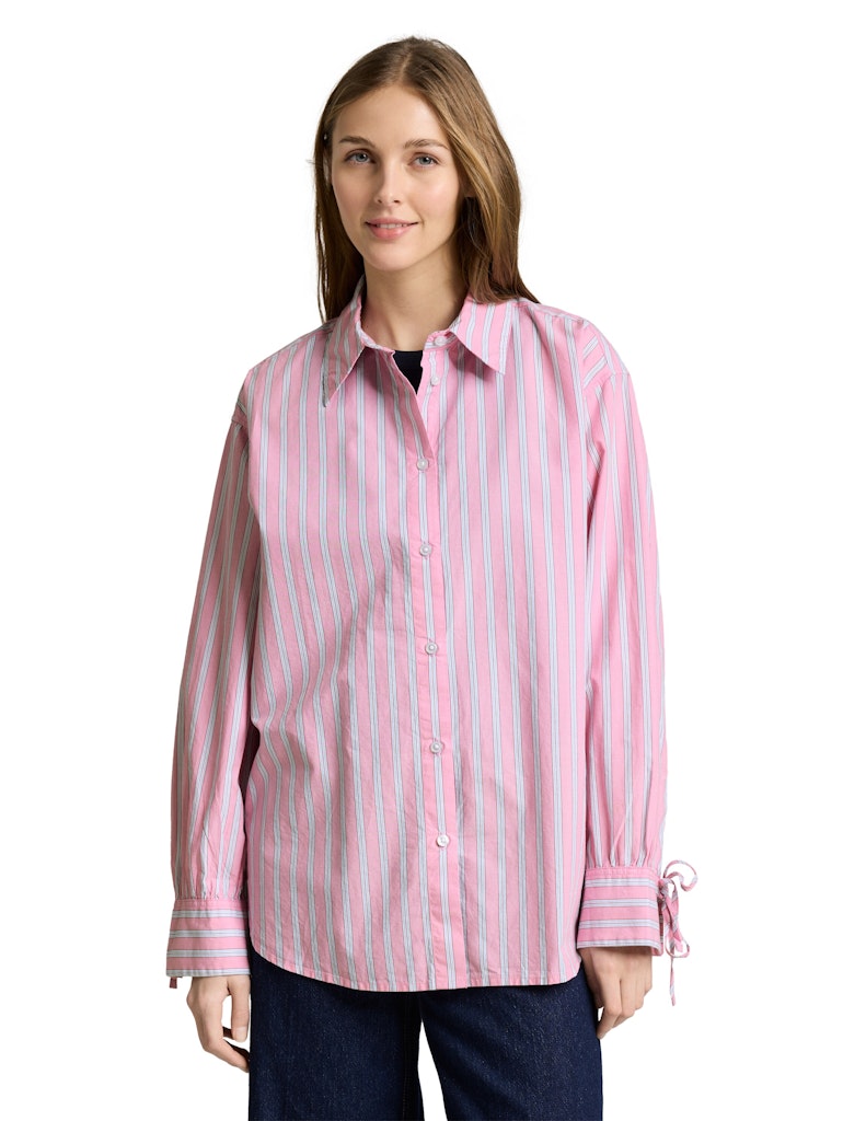 Tom Tailor denim Damen Blusen Pink Blue White