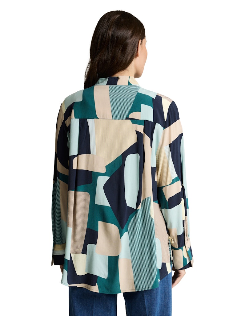 Tom Tailor Damen Blusen Abstract Stripe