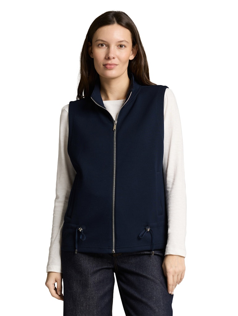 Tom Tailor Damen Sweatjacken Sky Captain Blu