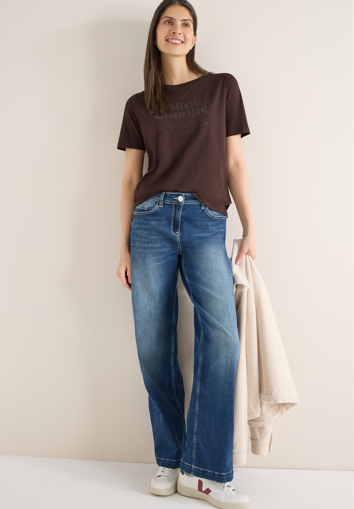 Cecil Damen T-Shirts  Macchiato