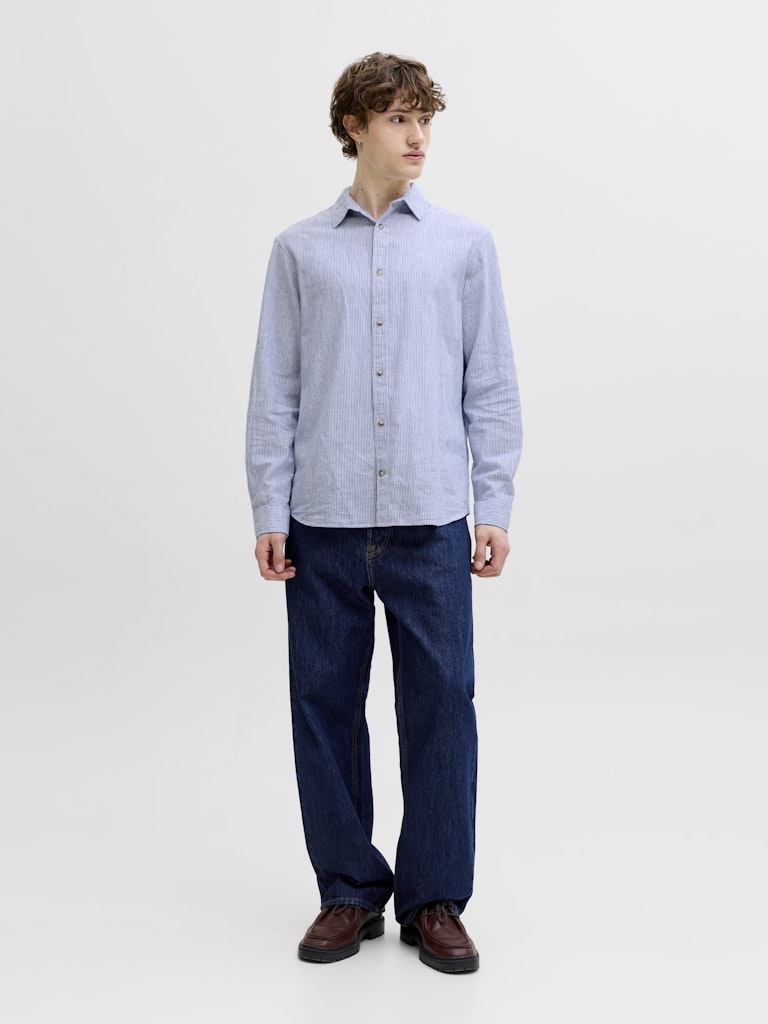 Jack & Jones Herren Hemden lang Infinity/Stripe