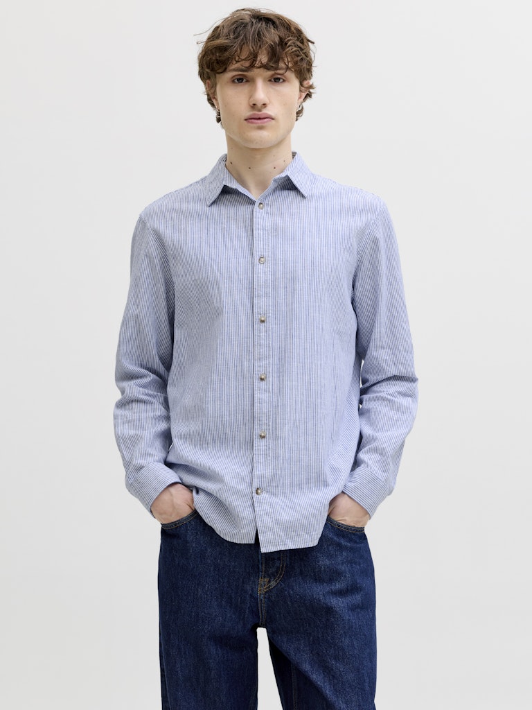Jack & Jones Herren Hemden lang Infinity/Stripe
