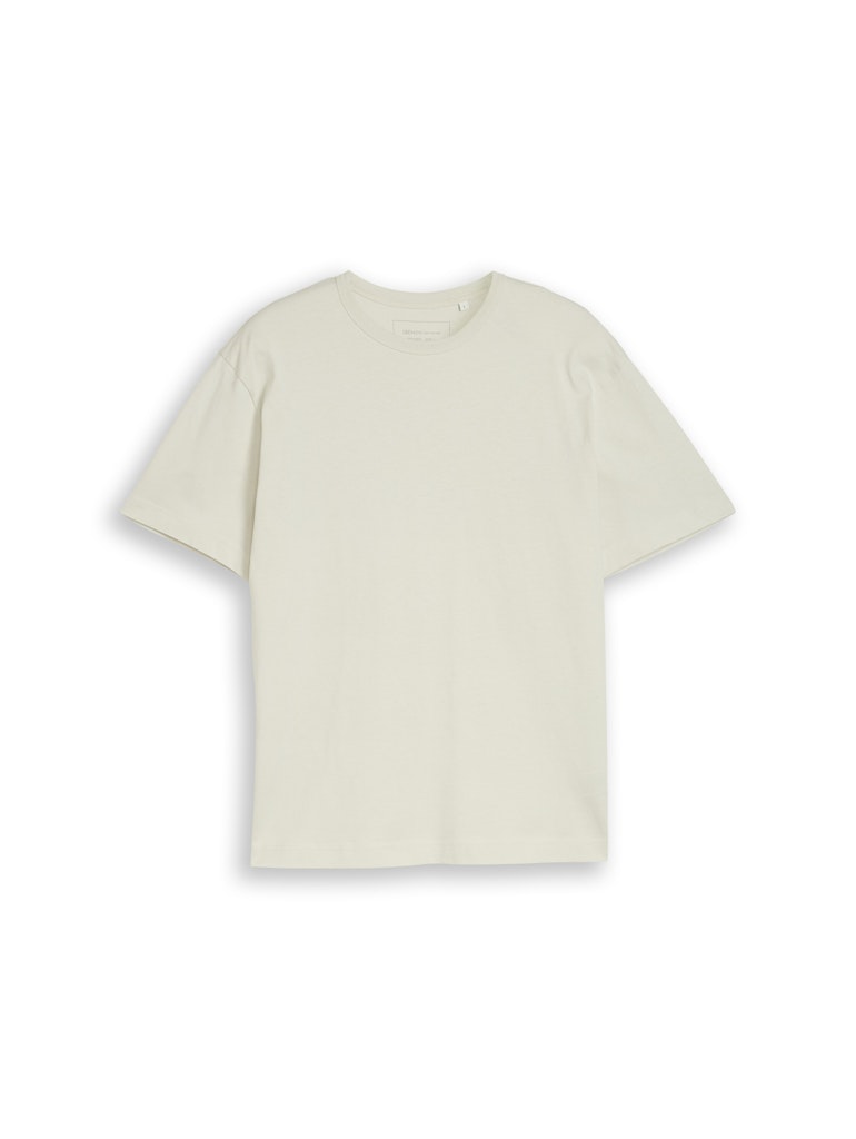 Tom Tailor denim Herren T-Shirts kurz Greyish White