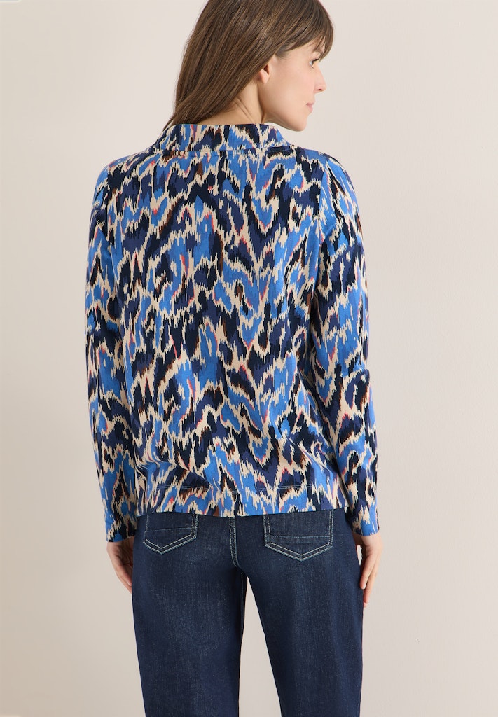 Cecil Damen T-Shirts Cloud Blu