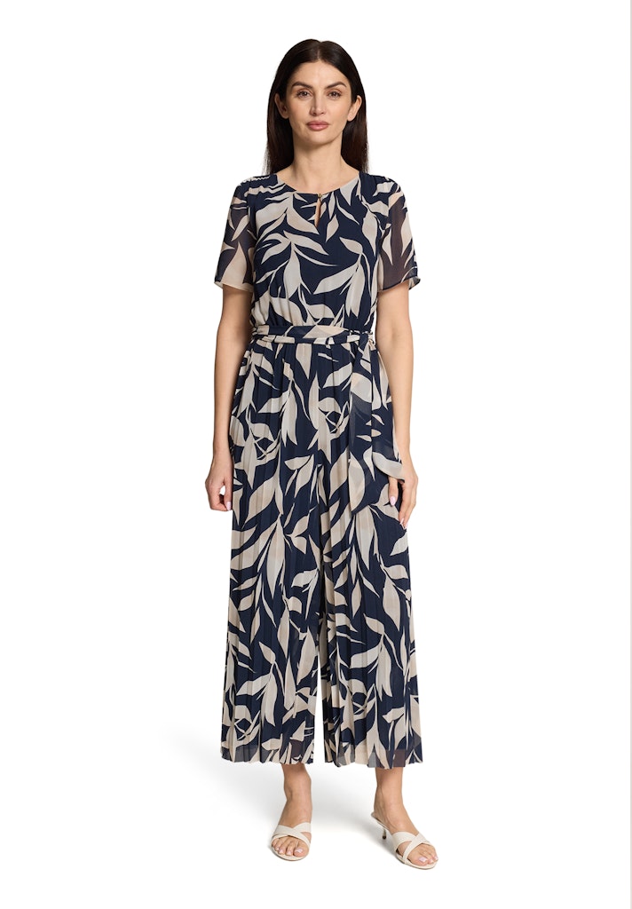 Betty & Co Damen Jumpsuits Dark Blue/Natur
