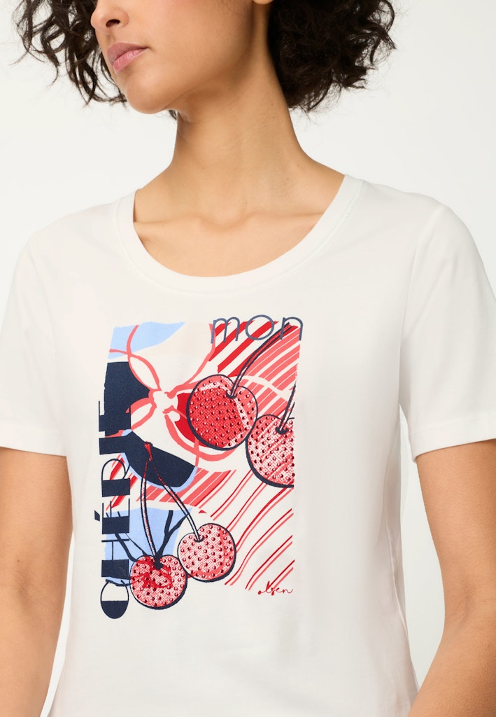 Olsen Damen T-Shirts  Off White