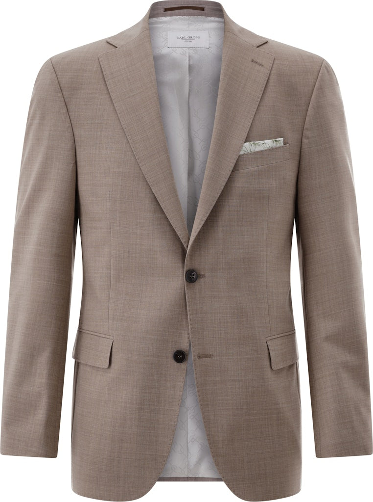 Carl Gross Herren Sakkos Dunkelbeige