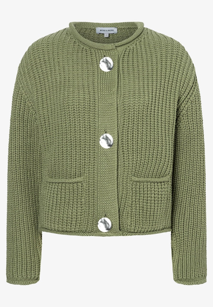 More & More Damen Strickjacken Spring Gre