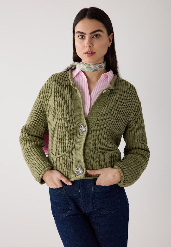 More & More Damen Strickjacken  Spring Gre