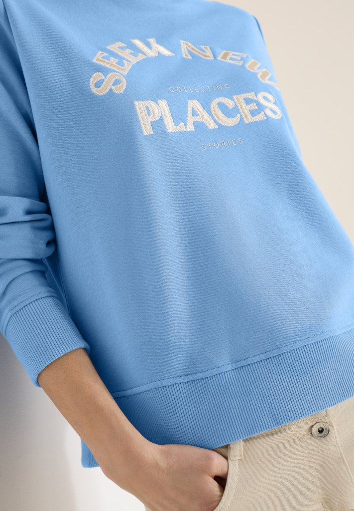 Cecil Damen Pullover Cloud Blu