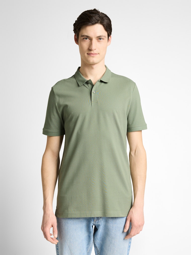 Tom Tailor denim Herren Polo-Shirts Soft Sage