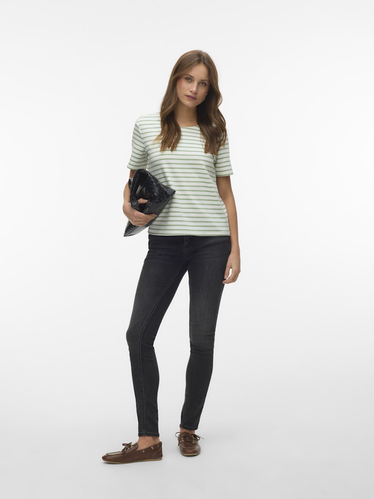 Vero Moda Damen T-Shirts Snow White/Mist