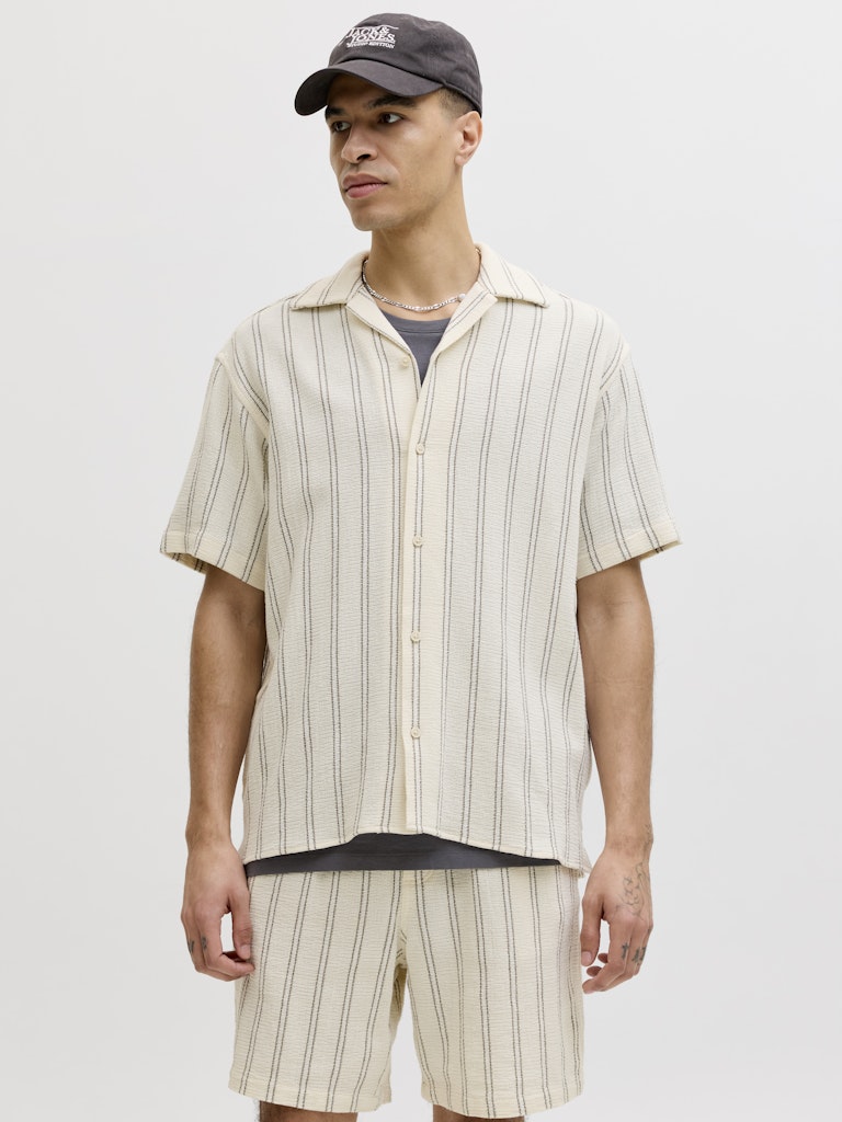 Jack & Jones Herren Hemden lang Antique White/S
