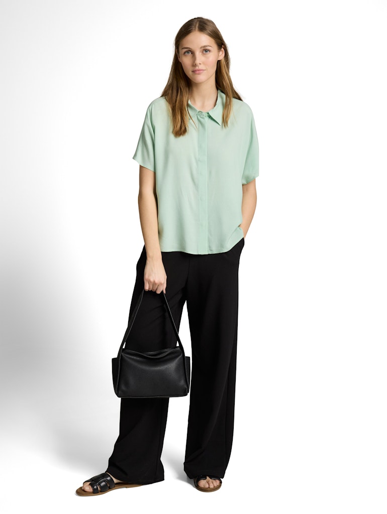 Tom Tailor denim Damen Blusen Light Matcha Gr