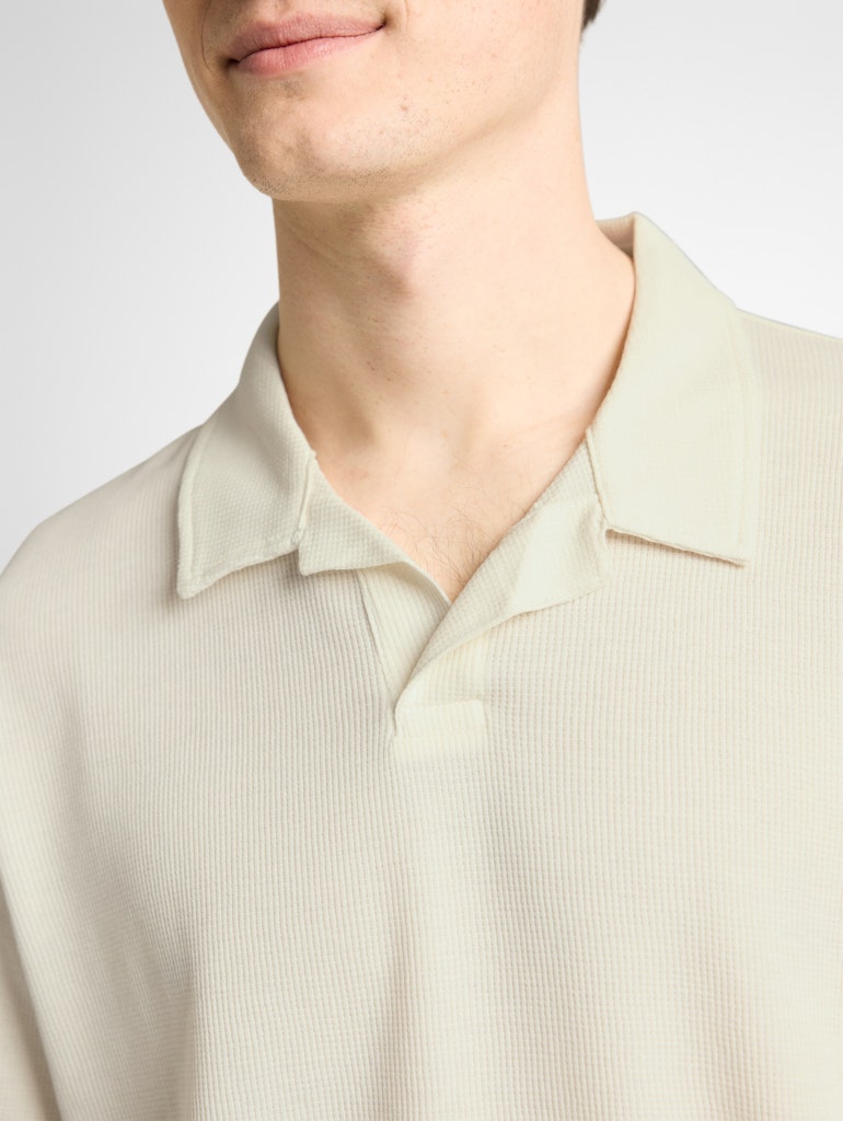 Tom Tailor denim Herren Polo-Shirts Wool White