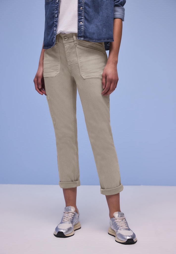 Street One Damen Hosen  Beige Was