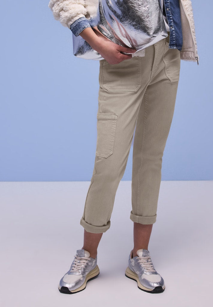 Street One Damen Hosen Beige Was