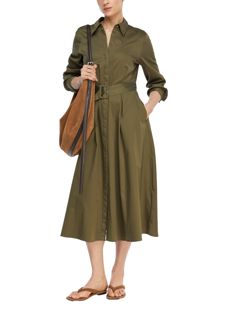 Comma Damen Kleider Green