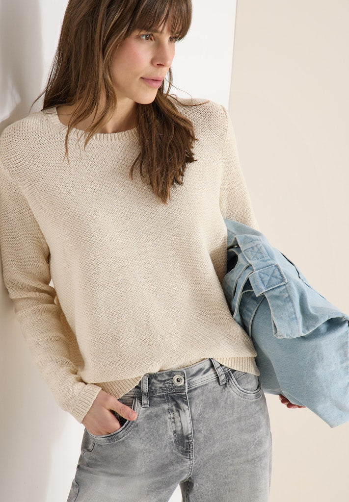 Cecil Damen Pullover Pearl Bei