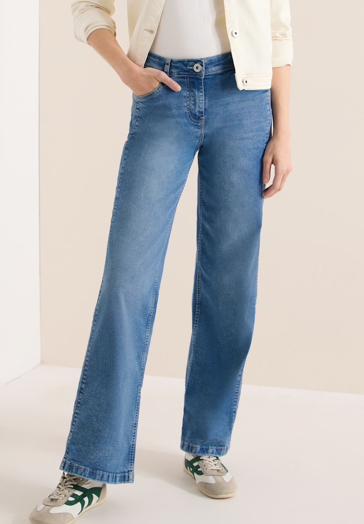 Cecil Damen Hosen Light Blu