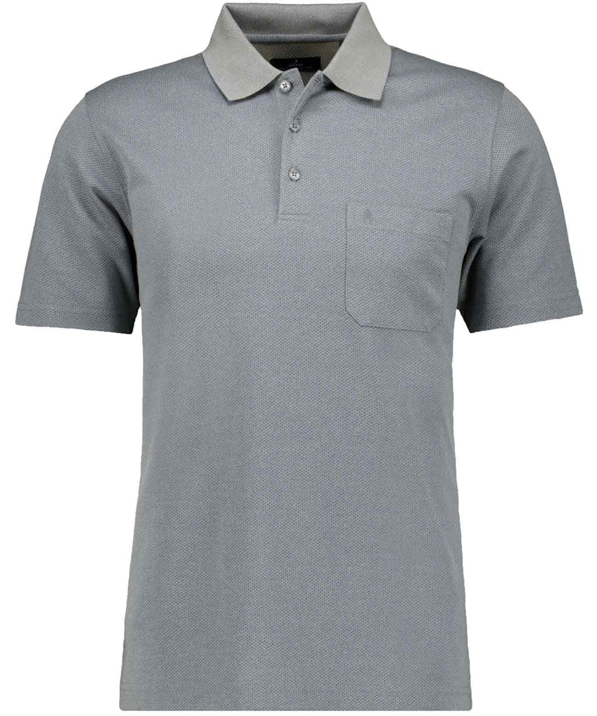 Ragman Herren Polo-Shirts  Grau Blau