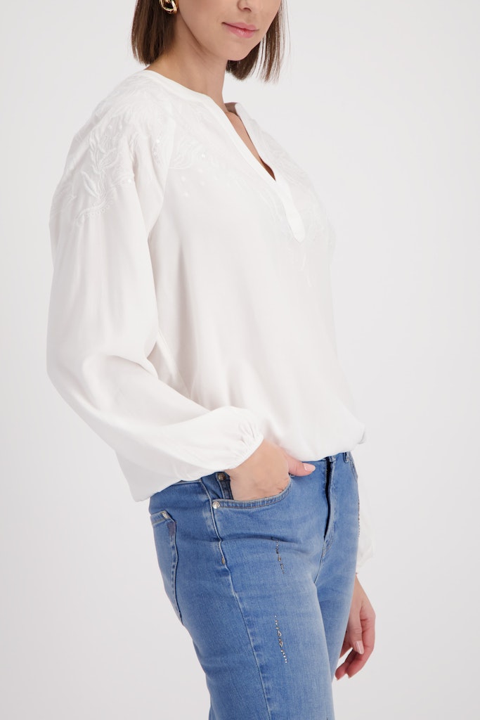 Monari Damen Blusen  Off-White