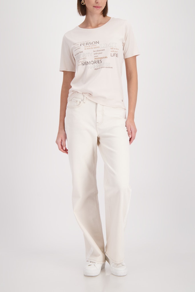 Monari Damen T-Shirts  Champagne B
