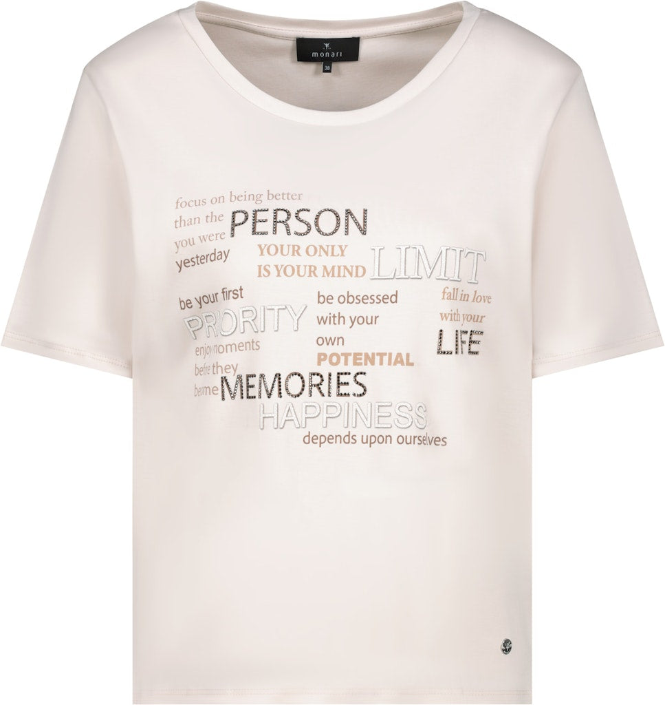 Monari Damen T-Shirts Champagne B