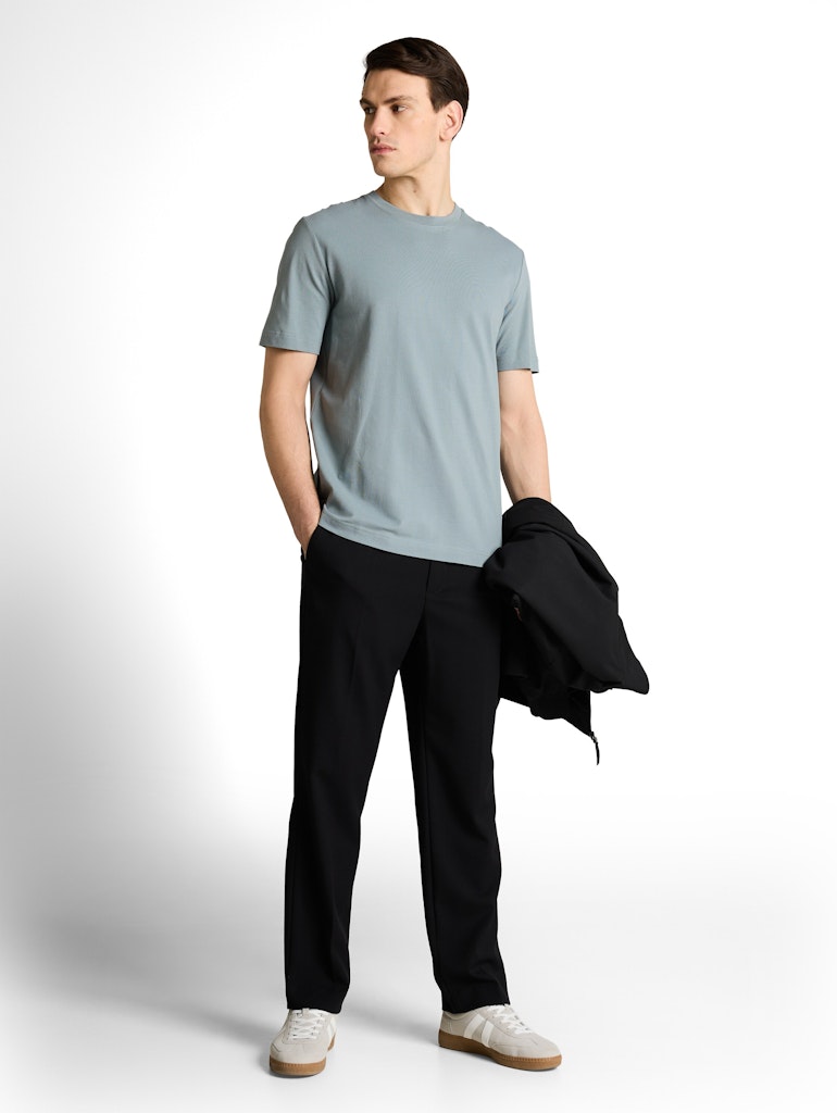 Tom Tailor Herren T-Shirts kurz Grey Mint