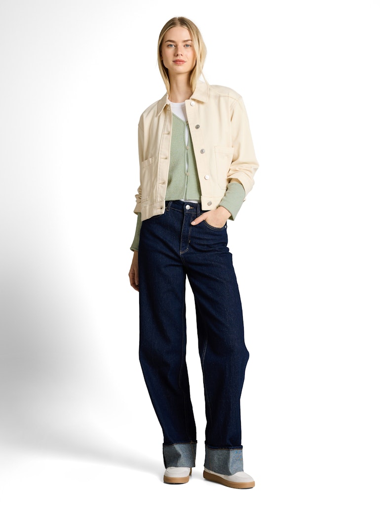 Tom Tailor denim Damen Strickjacken Light Matcha Gr