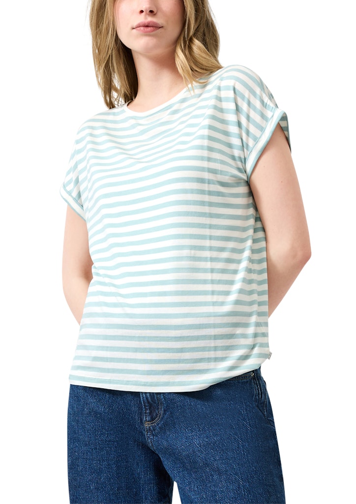 QS by S.Oliver Damen T-Shirts Blue Green