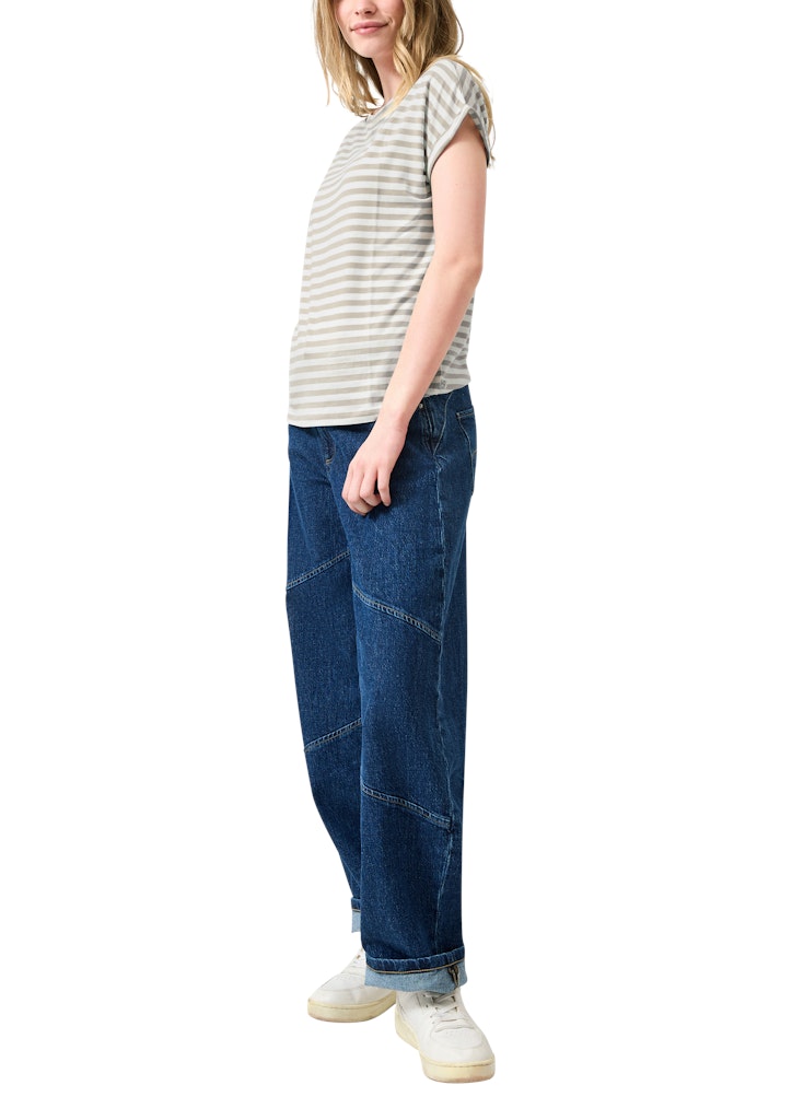 QS by S.Oliver Damen T-Shirts Brown
