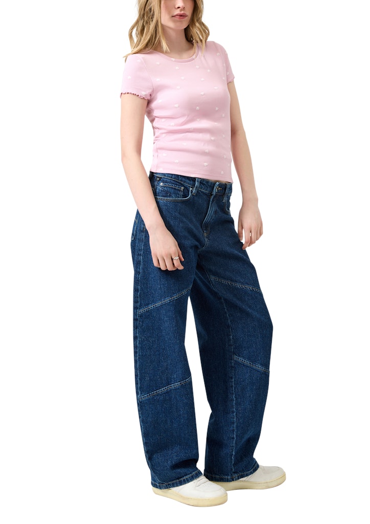 QS by S.Oliver Damen T-Shirts Lilac/Pink