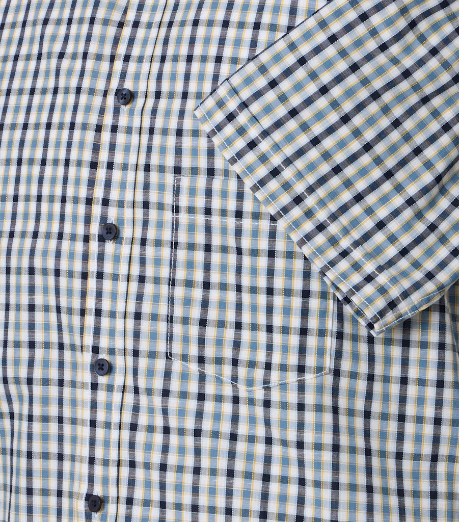 Casa Moda Herren Hemden kurz  Blau