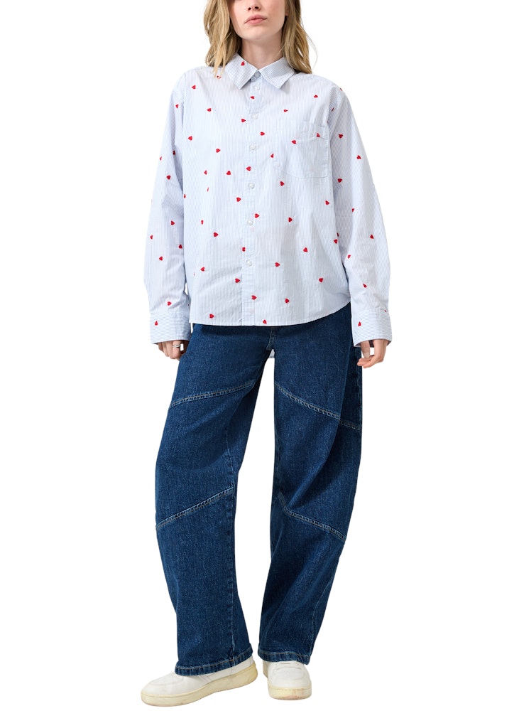 QS by S.Oliver Damen Blusen White