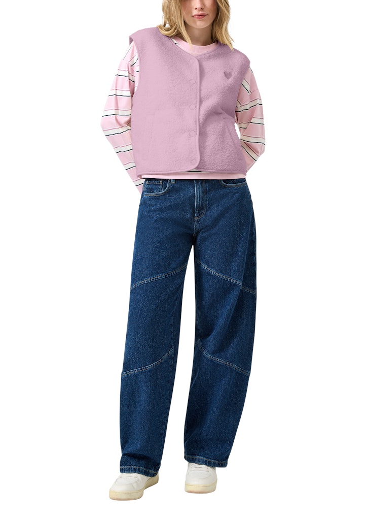 QS by S.Oliver Damen T-Shirts Lilac/Pink