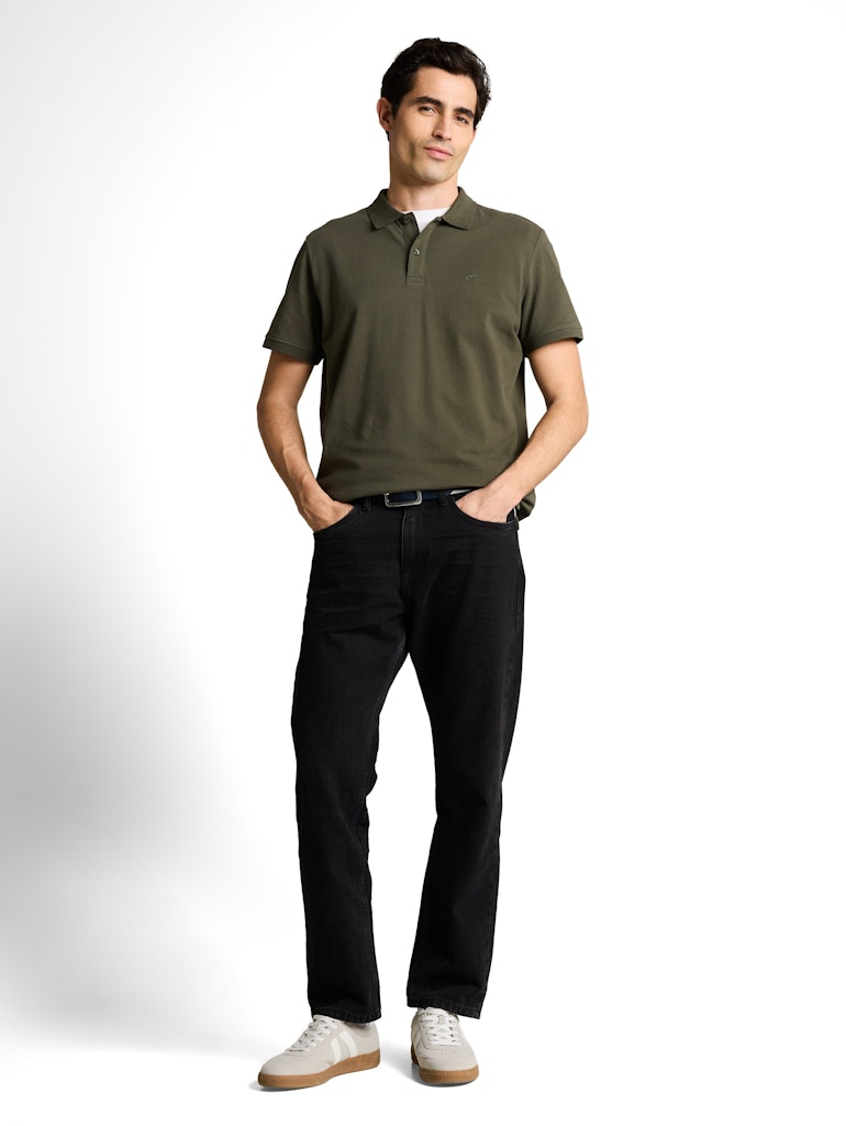 Tom Tailor Herren Polo-Shirts Deep Leaf Green