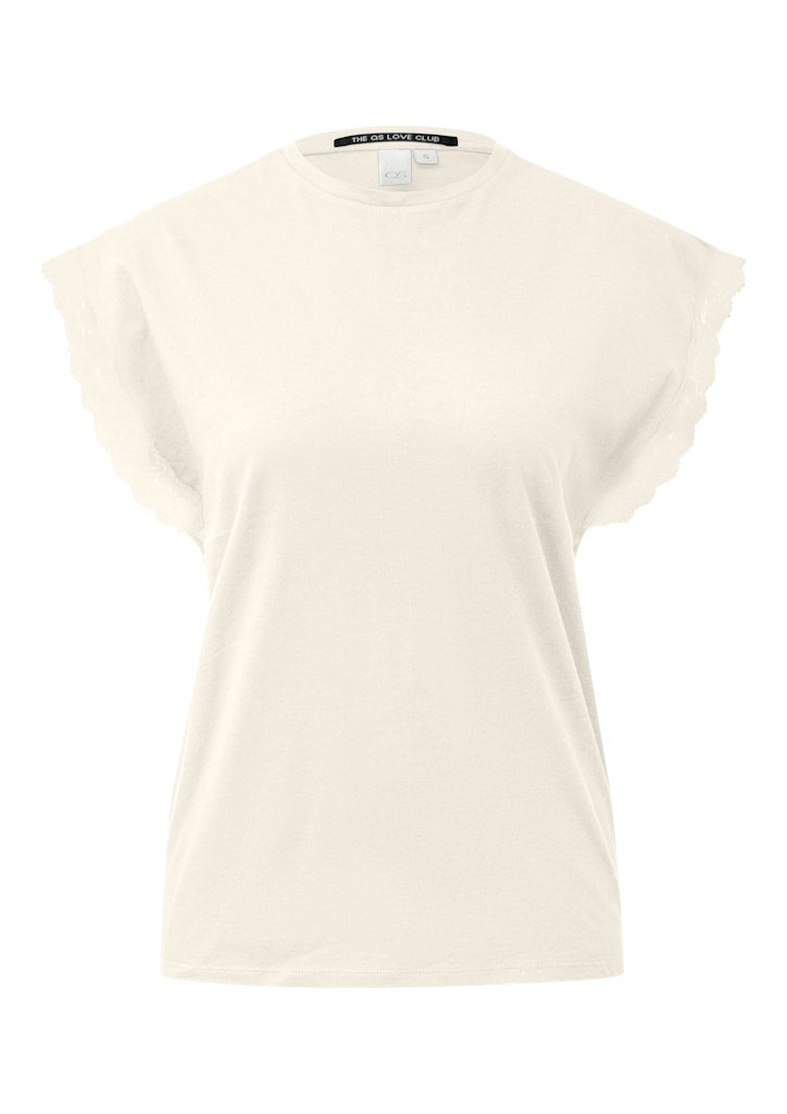 QS by S.Oliver Damen T-Shirts White