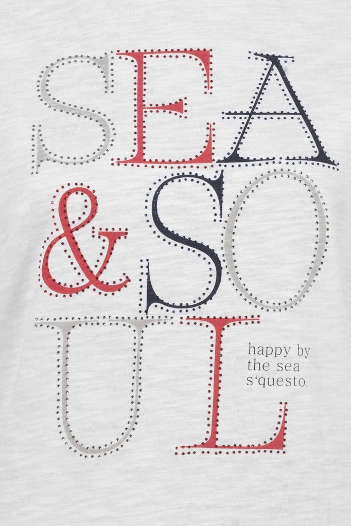 Soquesto Damen T-Shirts Offwhite