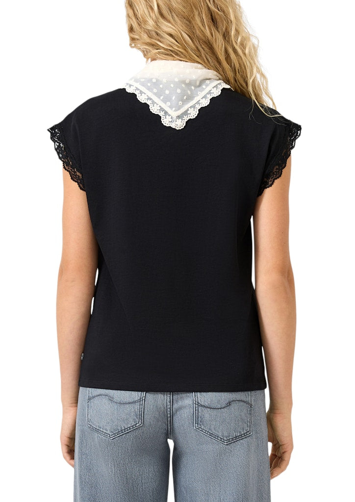 QS by S.Oliver Damen T-Shirts Grey/Black