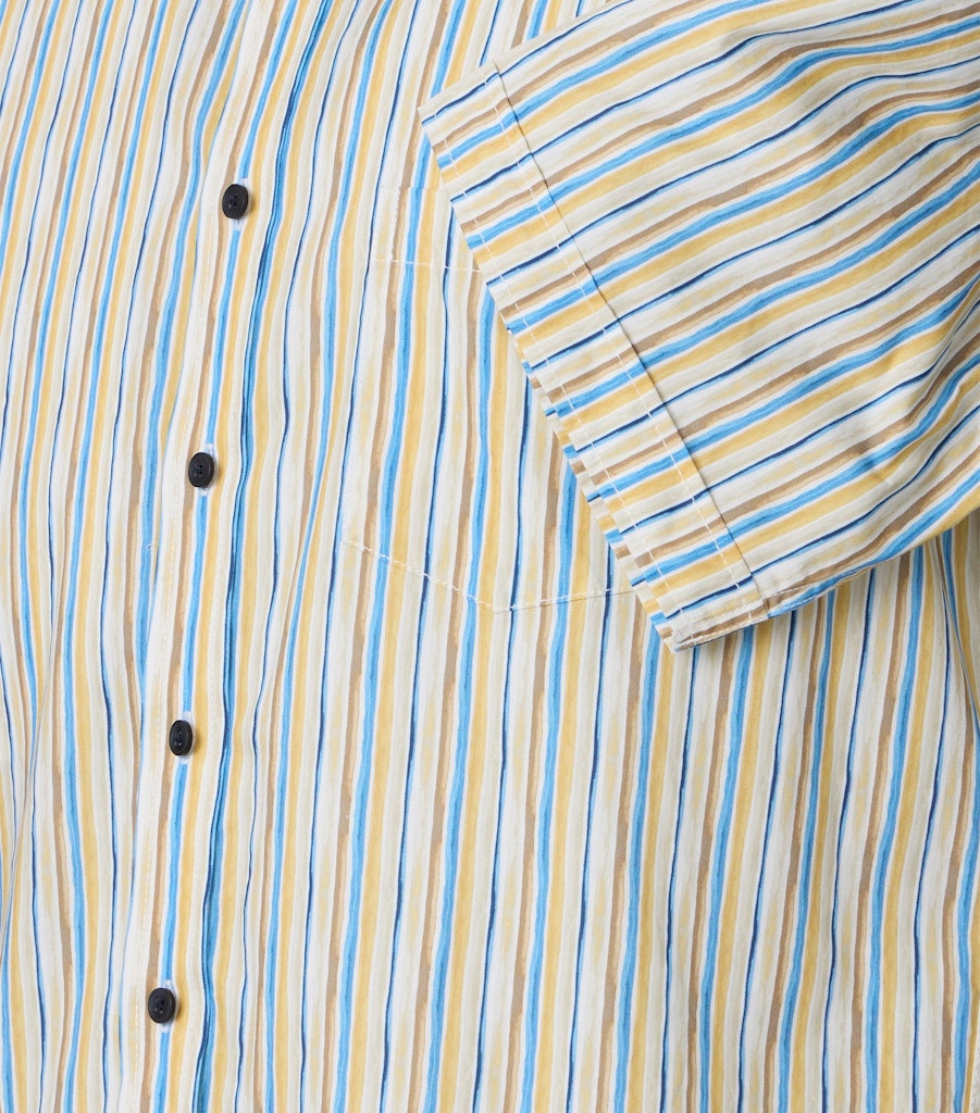 Casa Moda Herren Hemden kurz  Gelb