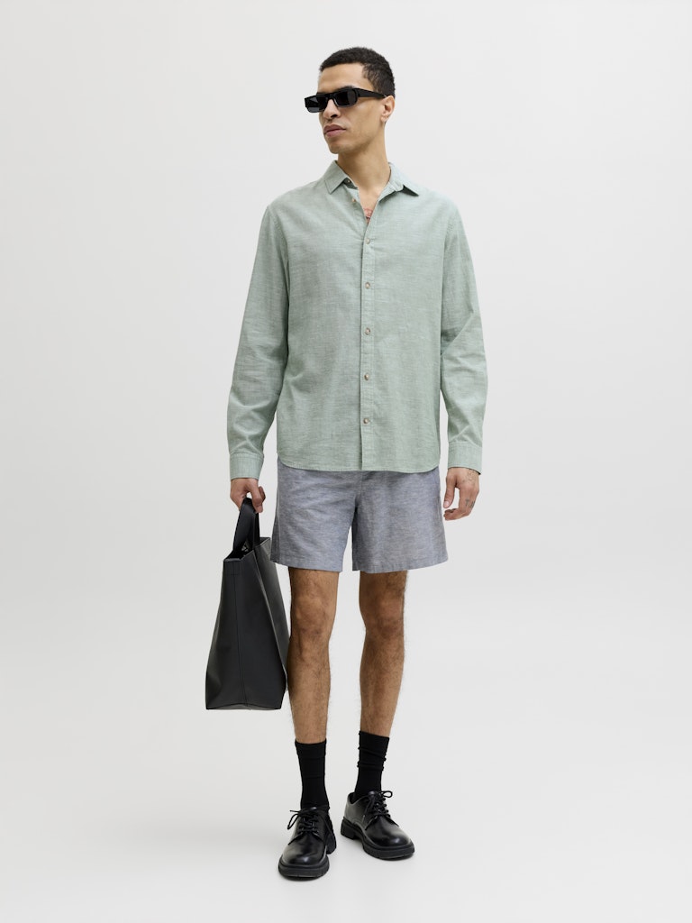 Jack & Jones Herren Hemden lang Granite Green