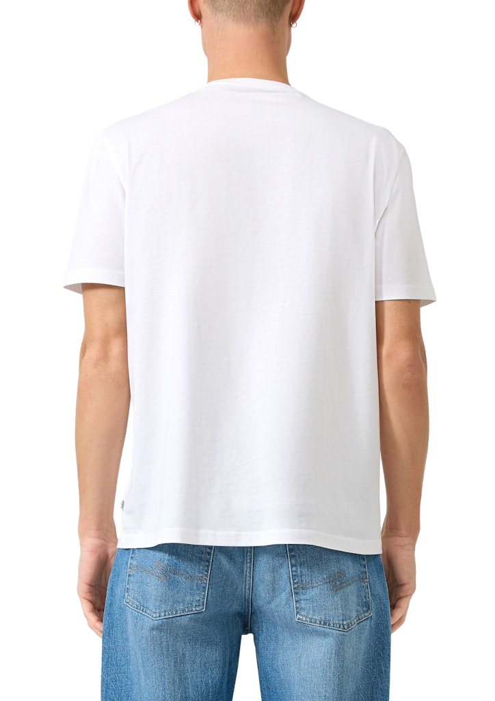 QS by S.Oliver Herren T-Shirts kurz White