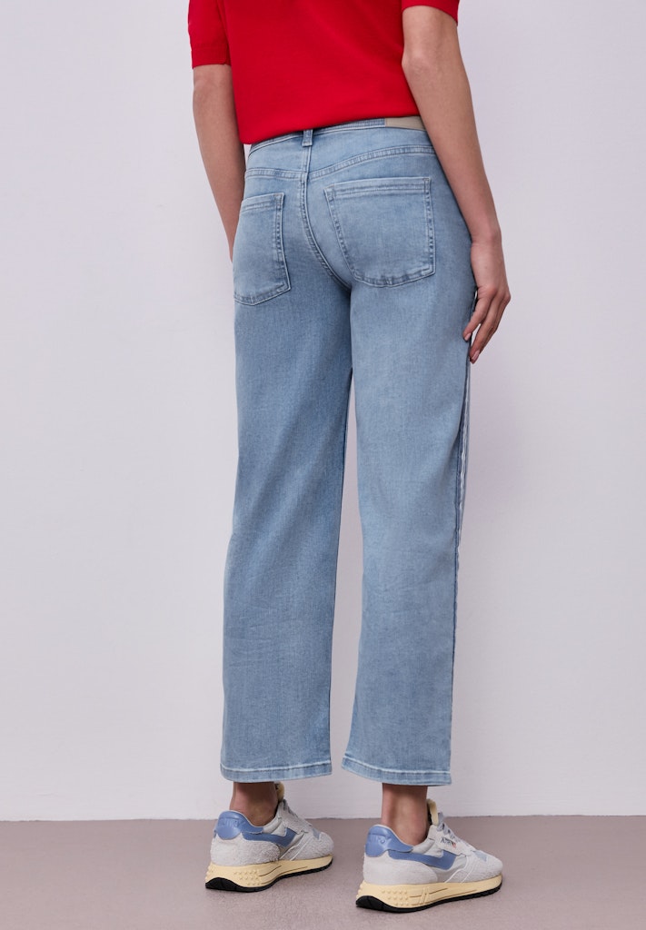 Street One Damen Hosen  Light Blu